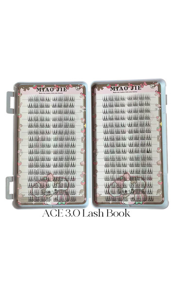 Choice6 كتاب ACE3.0، رموش MIAOJIE العنقودية، رموش فردية قابلة لإعادة الاستخدا...