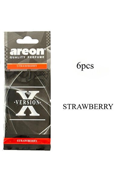 Choice4 معطرات جو للسيارة برائحة الفراولة، 6 قطع، عالية الجودة، على شكل حرف X...