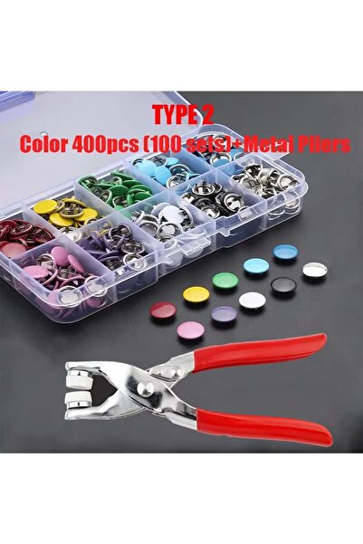 choice2 TYPE 2 50/100pcs Metal Prong Snap Butt Hollow Press Prong Fasteners w...