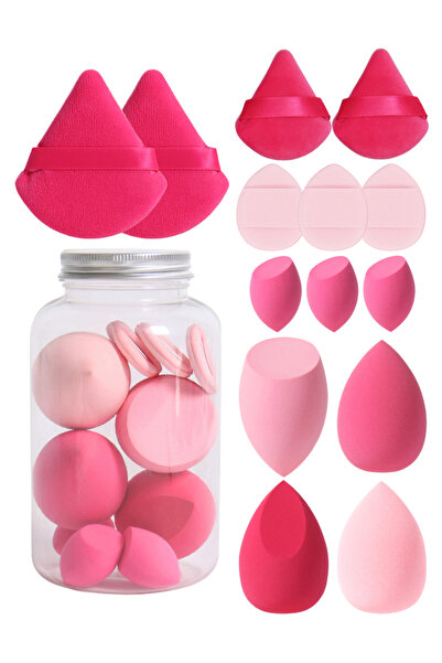 Choice7 مجموعة إسفنجات تجميلية مكونة من 14 قطعة، إسفنجة تجميلية للأصابع، كريم...