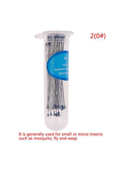 Choice3 A2 100 Pcs Insect Pins Specimen Needle Stainless Steel with Plastic B...