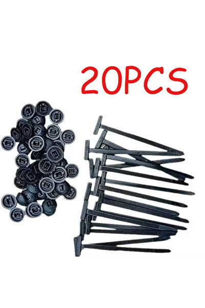 Choice6 20 قطعة من الأشرطة البلاستيكية، مشبك نايلون عالمي، مشبك ربط الكابلات،...