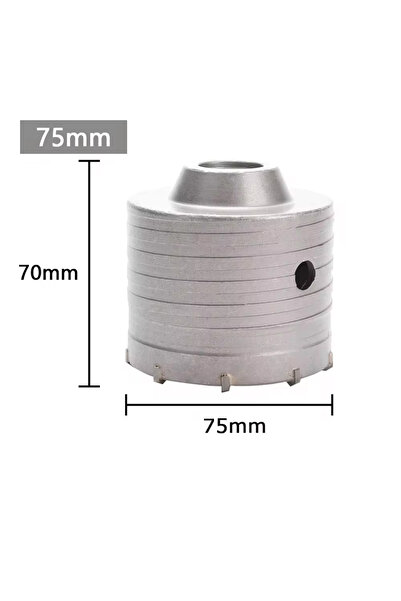 Choice3 رأس حفر دائري 75 مم، قطعة واحدة، 30-150 مم، لمنشار ثقب الجدران الخرسا...