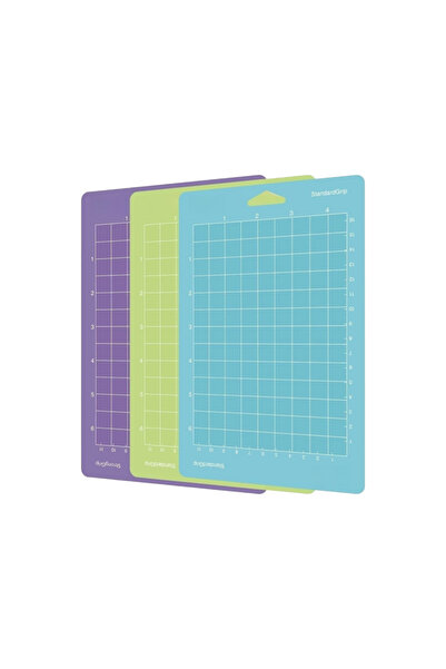 choice2 حصيرة تقطيع مربعة مرنة مانع للانزلاق ، 4.5 × 6.5 بوصة، 3 قطع - 3 ألوا...