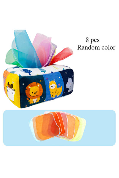 Choice11 لعبة صندوق المناديل السحري من جيه مونتيسوري، لعبة تعليمية حسية للأطف...