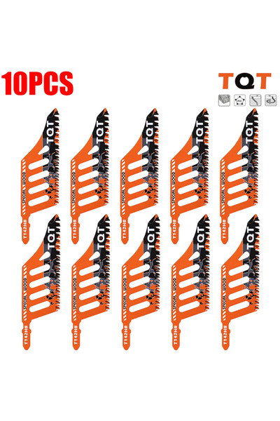 choice2 10 شفرات منشار ترددي لقطع الخشب، 1.2 مم، 112 مم، طويلة جدًا، شديدة ال...