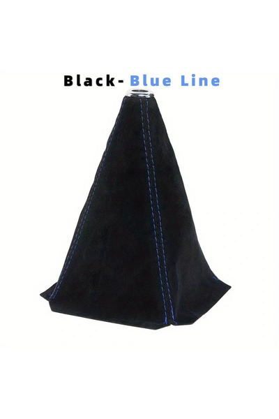 Choice1 Black-BlueLine Car Gear Shift Knob Flocking Cover Universal Shifter B...