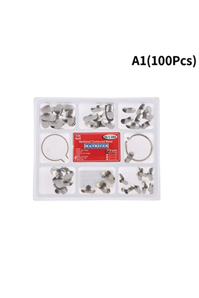 Choice1 100 قطعة - A1 10-140 قطعة/علبة حلقات معدنية مقسمة لقوالب الأسنان