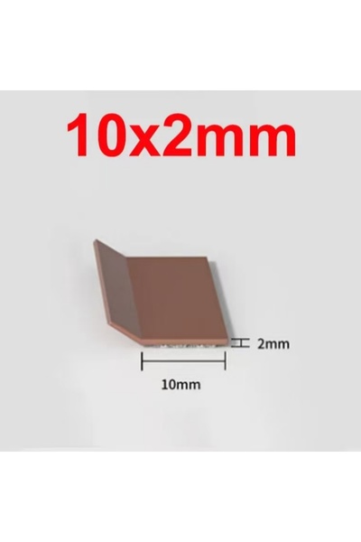 Choice1 6M 10x2 Brown Silicone Self-Adhesive Sealing Tape, 6m, Soundproof, Do...
