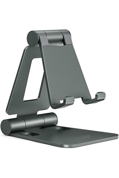 Choice3 حامل هاتف محمول رمادي مزدوج قابل للطي، حامل قابل للتعديل والطي لأجهزة...