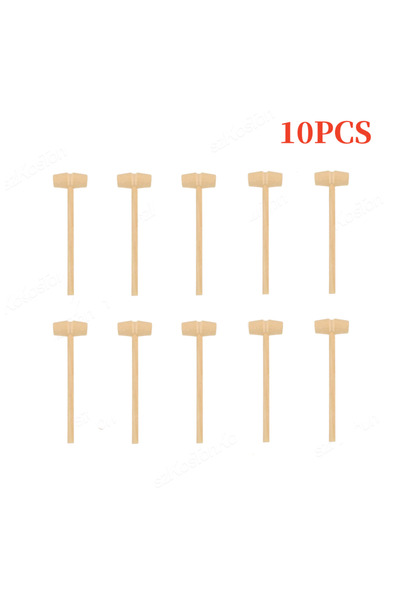 Choice1 10 قطع من المطارق الخشبية الصغيرة المصنوعة من الخشب الطبيعي لكسر الشو...