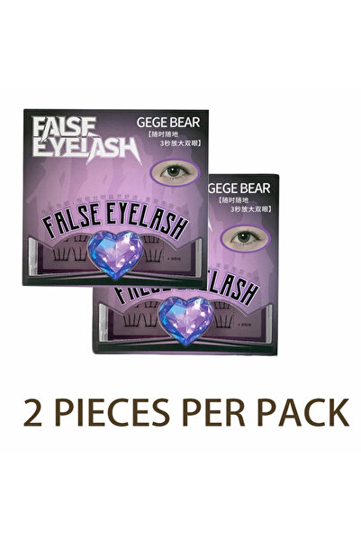 Choice 2 piece set Gege Bear K-pop Lash Without Glue - Natural & Fluffy, Inst...