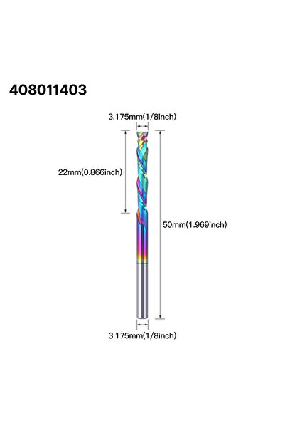 Choice1 408011403 HUHAO 5A 3.175/4/5/6 مم ساق قابلة للقطع لأعلى ولأسفل شفرتان...