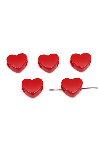 Choice15 Color4 10pcs 10-30Pcs Acrylic Large Hole Heart Beads Loose Spacer Be...