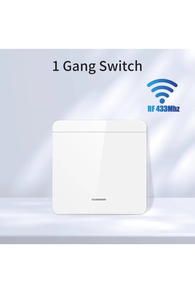 Choice8 مفتاح إضاءة ذكي لاسلكي من نوع Tuya، أبيض اللون، أحادي المخرج، يعمل بت...