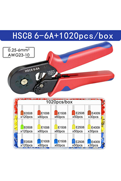 Choice7 أداة تجعيد الحلقات HSC8 6-6A 1020H، كماشة تجعيد كهربائية HSC8 6-4/6-6...