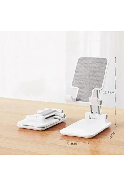 Choice1 حامل هاتف قابل للطي باللون الأبيض، حامل مكتبي قابل للتعديل للأجهزة ال...