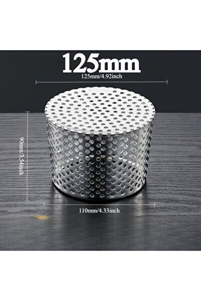 Choice3 125mm 304 Stainless Steel Floor Drain Wall-side Insert Courtyard Outd...