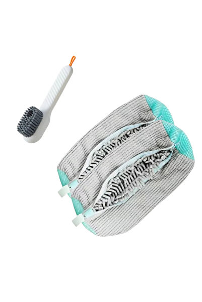 Choice17 3PCS Grey Set 2 Laundry Bags Shoe Washing Machine Bag-with Zipper La...