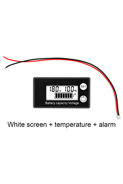 Choice5 مقياس رقمي بشاشة LCD أبيض عالي الجودة يعمل بجهد 8-100 فولت تيار مستمر...