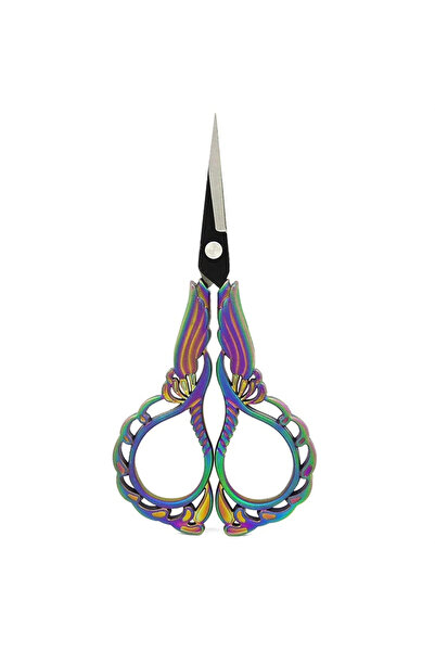 Choice6 JH Scissors-Color 1PC, Flower Pattern Stainless Steel Vintage Scissor...