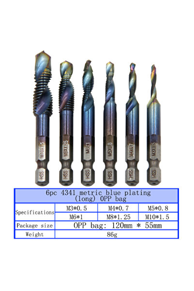 Choice7 حقيبة زرقاء طويلة متعددة الوظائف، مزودة بأدوات حفر وتثبيت لولبية مدمج...