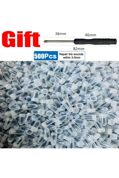 Choice11 500 قطعة كبيرة 10/500 قطعة مسامير إصلاح ثقوب الإطارات بالشفط، مجموعة...