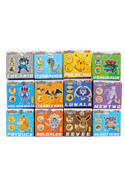 Choice19 مجموعة بوكيمون مكونة من 12 قطعة من مجسمات بوكيمون، بما في ذلك مجسمات...