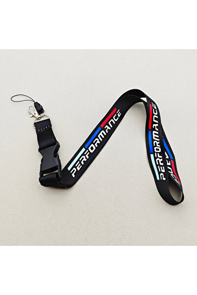 Choice4 GS PER Black 1pcs Black White Performance Logo Lanyard Nylon Printing...