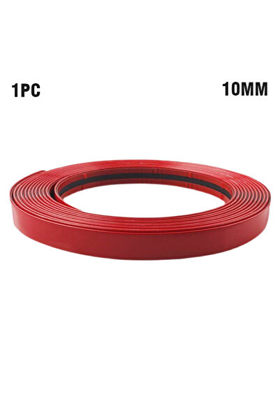 Choice1 شريط تزيين جانبي للسيارة من الكروم الأحمر، بطول 10 مم وطول 5 أمتار، ش...