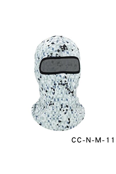 Choice10 CC-N-M-11 White Outdoor Cool Sunscreen Balaclava Motorcycle Face Mas...