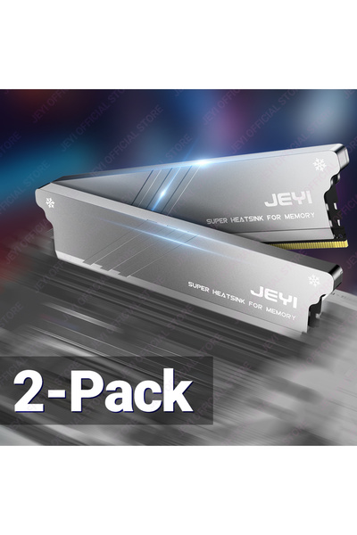 Choice4 مشتت حراري لذاكرة الوصول العشوائي (RAM) من JEYI، رمادي، قطعتان، مع وس...