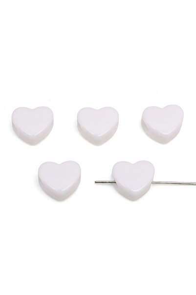 Choice16 Color5 10pcs 10-30Pcs Acrylic Large Hole Heart Beads Loose Spacer Be...