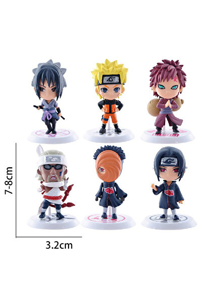 Choice1 مجموعة بانداي A-6 قطع، 6 قطع/مجموعة، إصدار Q، شخصيات ناروتو ساسكي، غا...
