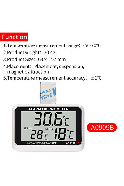 Choice5 A0909B Bluetooth LCD Electronic Digital Temperature Humidity Meter Ho...