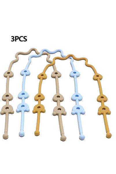 Choice12 C 3PCS 1/9PCS Silicone Pacifier Anti Drop Chain Baby Toy Teether Ant...
