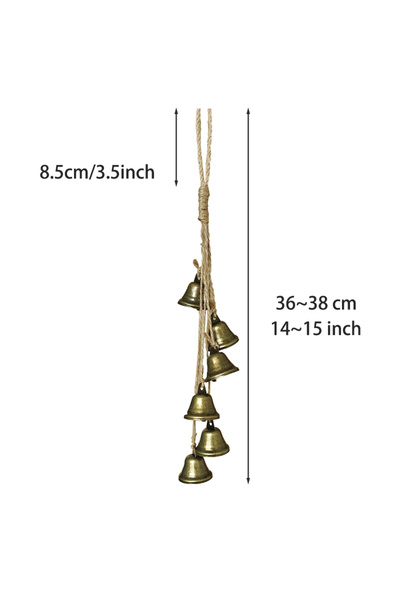 choice2 1 pcs Bells Vintage Witch Bells for Doorknob Handmade Door Protection...