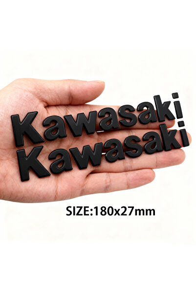 Choice1 ملصق كاواساكي أسود خماسي الأبعاد، شعار كاواساكي سميك، ملصق قوي للغاية...