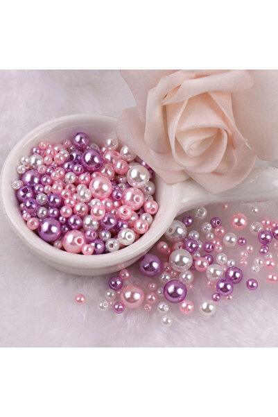 Choice10 28 About 150pcs 3-8mm Mixed Beads Colorful Imitation Pearls Plastic ...