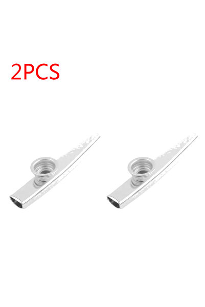 Choice5 كازو معدني فضي اللون، قطعتان، من 1 إلى 10 قطع، مزمار فموي محمول، آلة ...