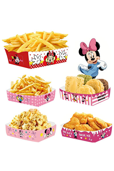 Choice5 12pcs style-A Mickey Minnie Party Decorations Popcorn Boxes French Fr...