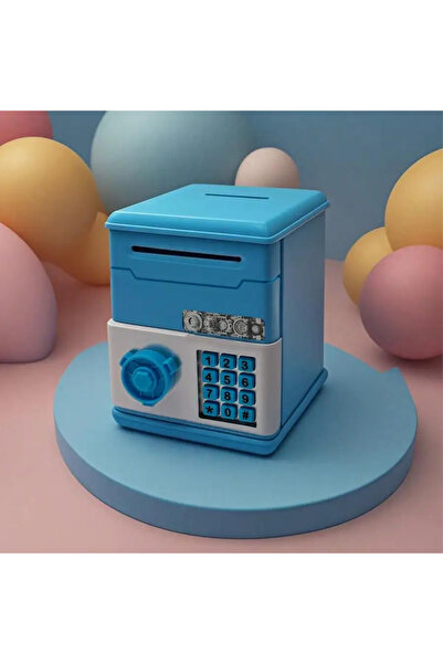 choice2 حصالة نقود صغيرة زرقاء ذكية بكلمة مرور، صراف آلي، إبداع الأطفال، يمكن...