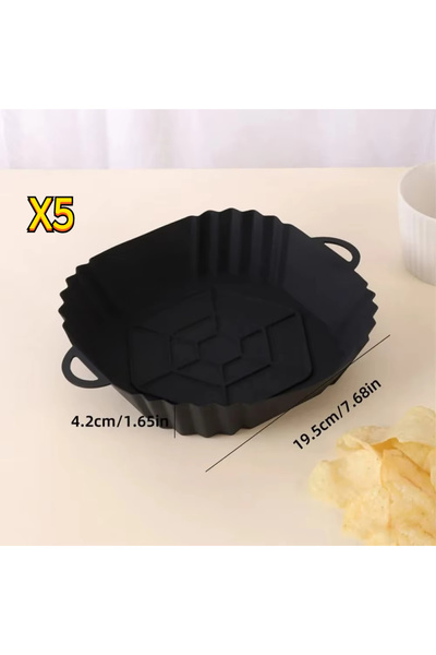 choice2 صينية سيليكون للقلي الهوائي (قطعة واحدة) مع مقبض، صينية خبز مربعة للق...