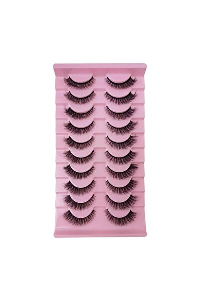 Choice1 7/10 أزواج من الرموش الصناعية الطبيعية الكثيفة، رموش على شكل حرف D، ر...