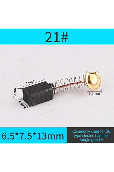 Choice16 مجموعة فرش كربونية للمحرك (10 قطع) - مقاس 21 - قطع غيار بديلة لطاحون...