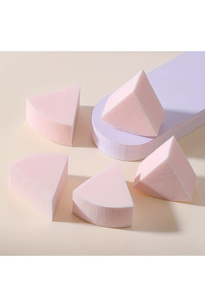 Choice ٥٠ قطعة من إسفنجات مزج المكياج المثلثة من فينغسي، لتغطية كاملة ومنحنيا...