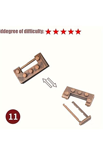 Choice34 11 لعبة ألغاز معدنية كلاسيكية فكرية، لعبة تعليمية صعبة لعيد الميلاد ...