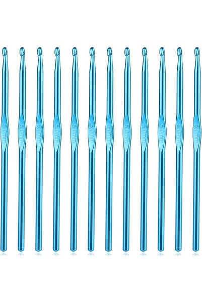 Choice4 5.0 MIUSIE 12PCS Aluminum Ergonomic Handle Crhet Hook Set Metal Crhet...