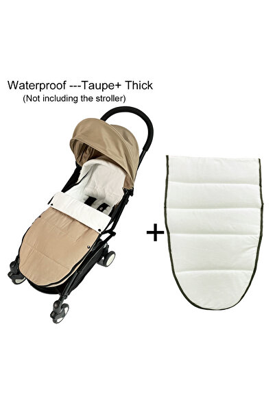 Choice9 Waterproof Taupe X Universaln Stroller Footmuff Compatible with all Y...