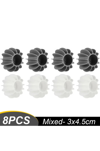 Choice3 مجموعة متنوعة من 8 كرات غسيل قابلة لإعادة الاستخدام مصنوعة من السيليك...